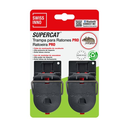 Trampa para Ratones PRO SuperCat | Eficaz y Segura | SWISSINNO