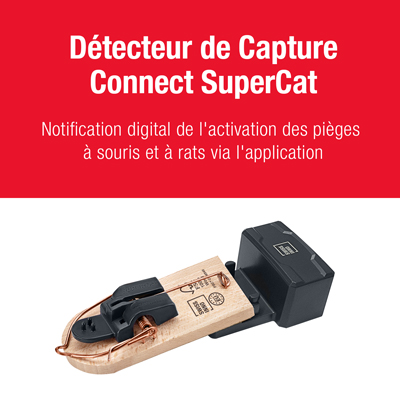 Détecteur de Capture - Connect SuperCat Tapette à Souris SuperCat en bois FSC®