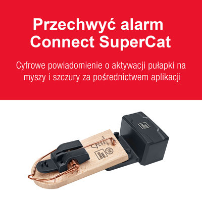 Przechwyć alarm Connect SuperCat FSC® - Drewniana pułapka na myszy SuperCat